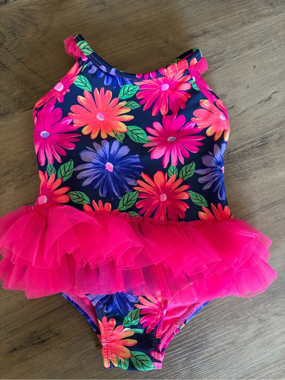George Floral Ruffle One-Piece Size 6-12M Like New